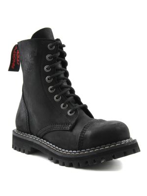 8 håls vintage svart