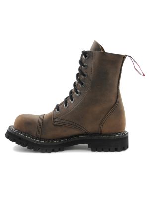 8 håls vintage brun