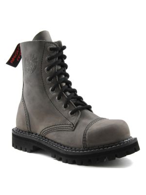 8 håls vintage Grå