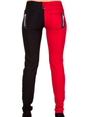 Split byxor- Röd/Svart