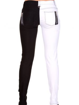 Split byxor- Vit/Svart