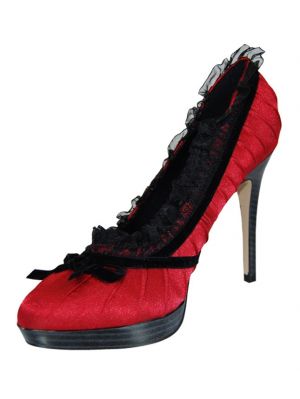 Bliss-38 Red-Blk Satin