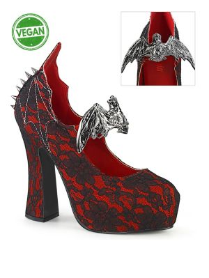 DEMON-18 röda satin