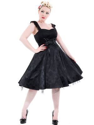 SVART 50-TALS KLÄNNING