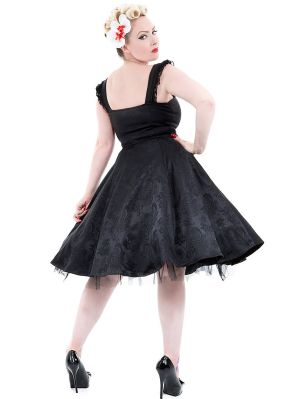 SVART 50-TALS KLÄNNING