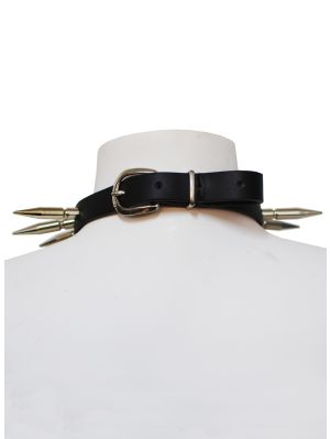 Långa spikes nithalsband-1