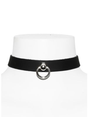 Ring- läder choker II