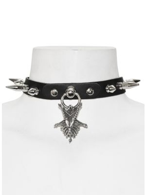 Baphomet spiknit choker