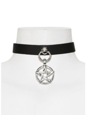 Lilith penta läder choker