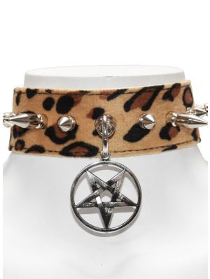 Vixen leo pentagram choker