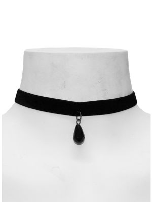 Sammet choker droppe