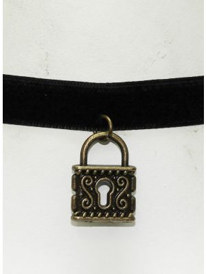 Sammet choker lås