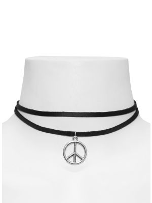 Peace dubbel choker