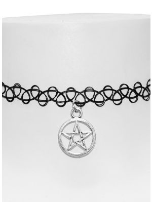 Penta tattoo choker