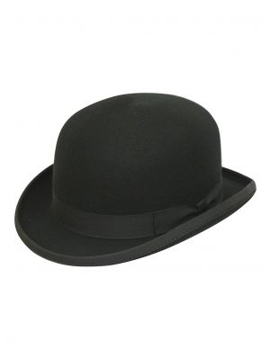 Svart bowlerhatt