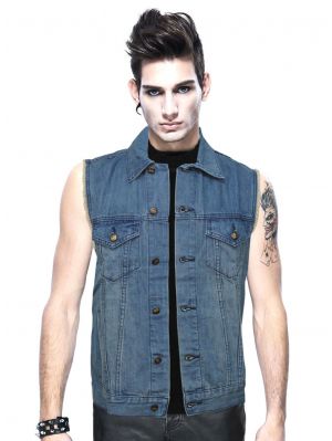 Headbanger blå jacka / väst