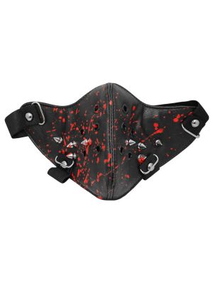 Svart halvmask blodsplatter