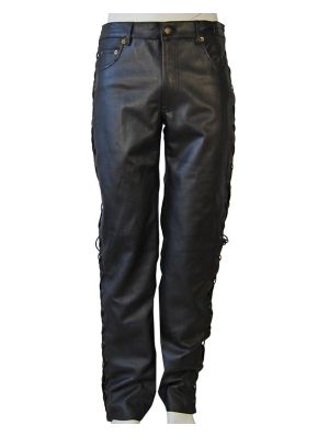 Läderbyxor med snörning