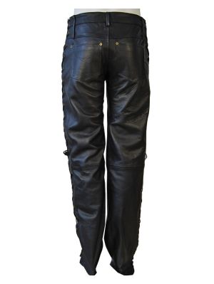 Läderbyxor med snörning