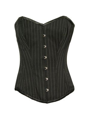 Elegant svart vit randig