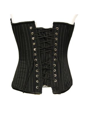 Elegant svart vit randig