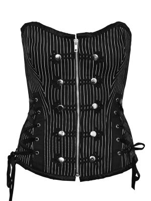 Elegant pinstripe korset 