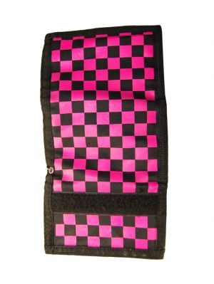 Plånbok - Rutig rosa