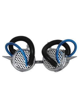 Spiked cyber goggles blå