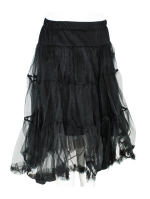 Svart underkjol (lång)