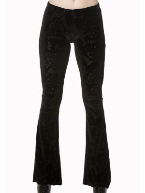 utsvängda ouija sammetsbyxor