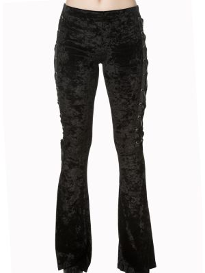 utsvängda sammetsbyxor 