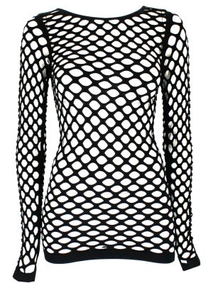 Långärmad fishnet topp