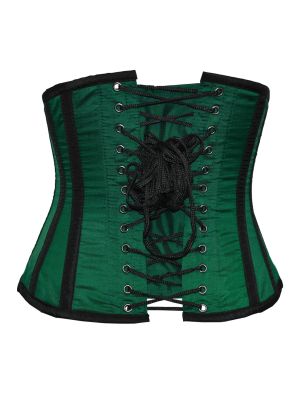Grön satin underbust