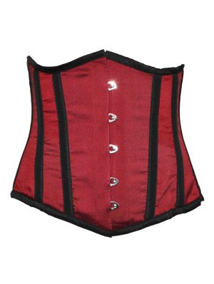 Röd satin underbust