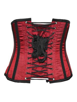 Röd satin underbust