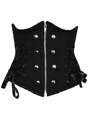 Elegant zipper underbust