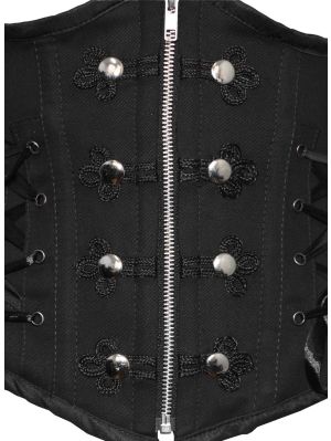 Elegant zipper underbust