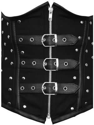 Studded biker underbust